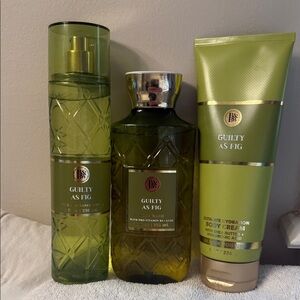 Guilty As Fig Body Wash, Body Cream, and Fine Fragrance Mist